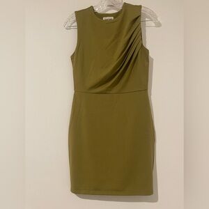 Open Edit Olive Green Sleeveless Dress